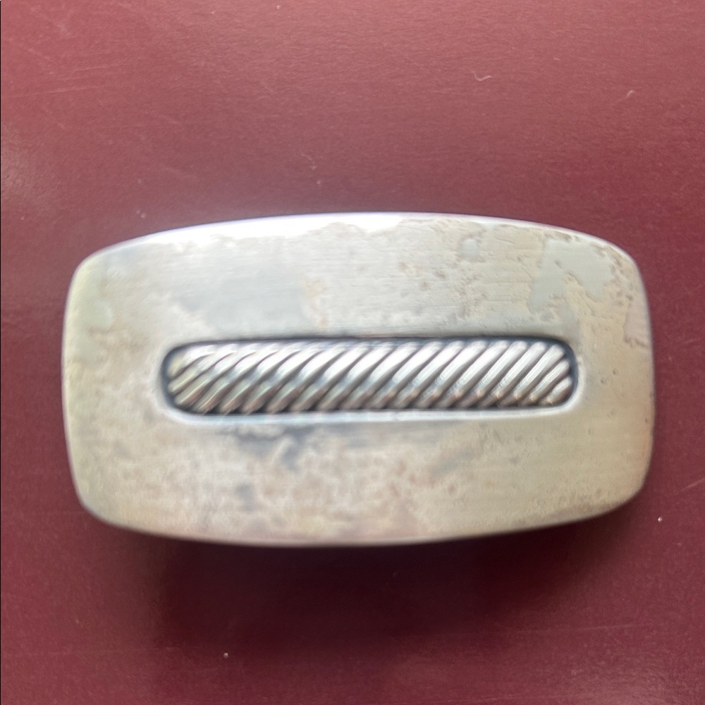 David Yurman Silver Belt Buckle